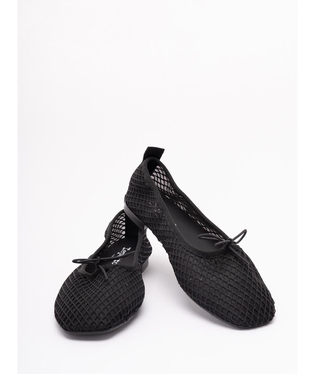REPETTO Черные текстильные балетки, фото 5
