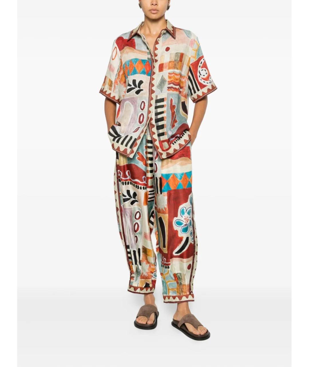 Alemais Мульти льняная рубашка, фото 2