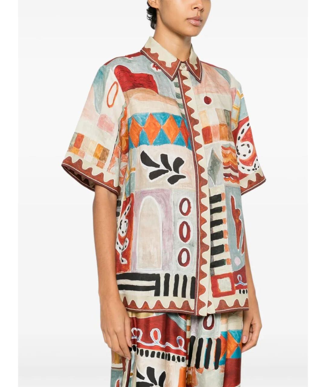 Alemais Мульти льняная рубашка, фото 4