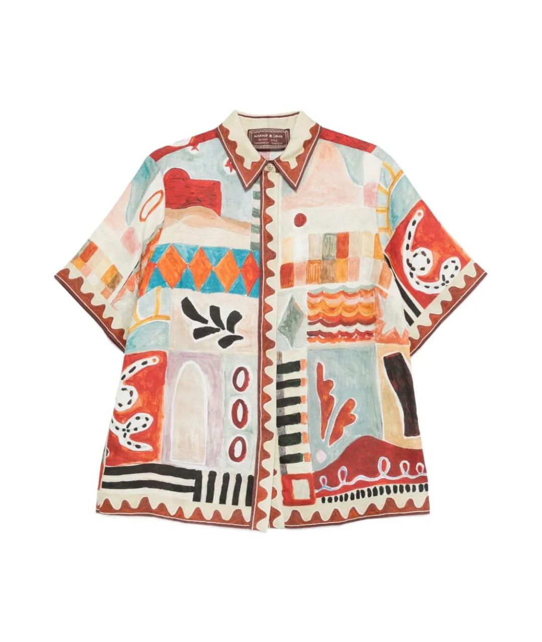 Alemais Мульти льняная рубашка, фото 1