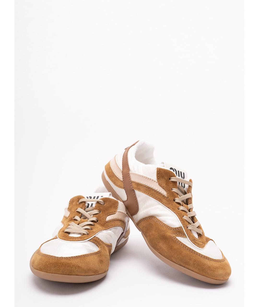 MIU MIU Мульти кожаные кроссовки, фото 6