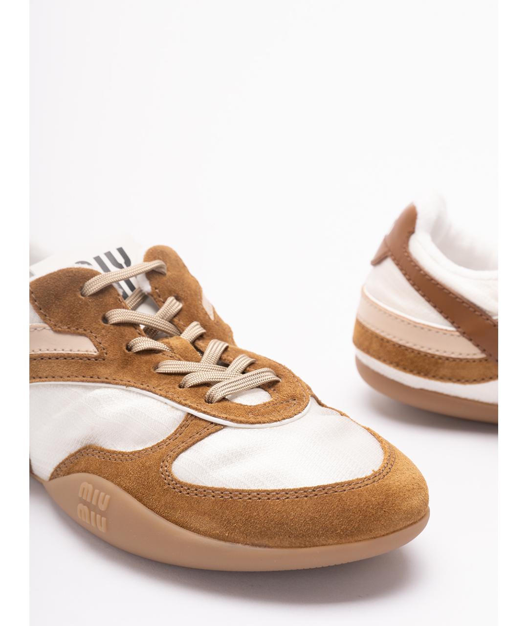 MIU MIU Мульти кожаные кроссовки, фото 5