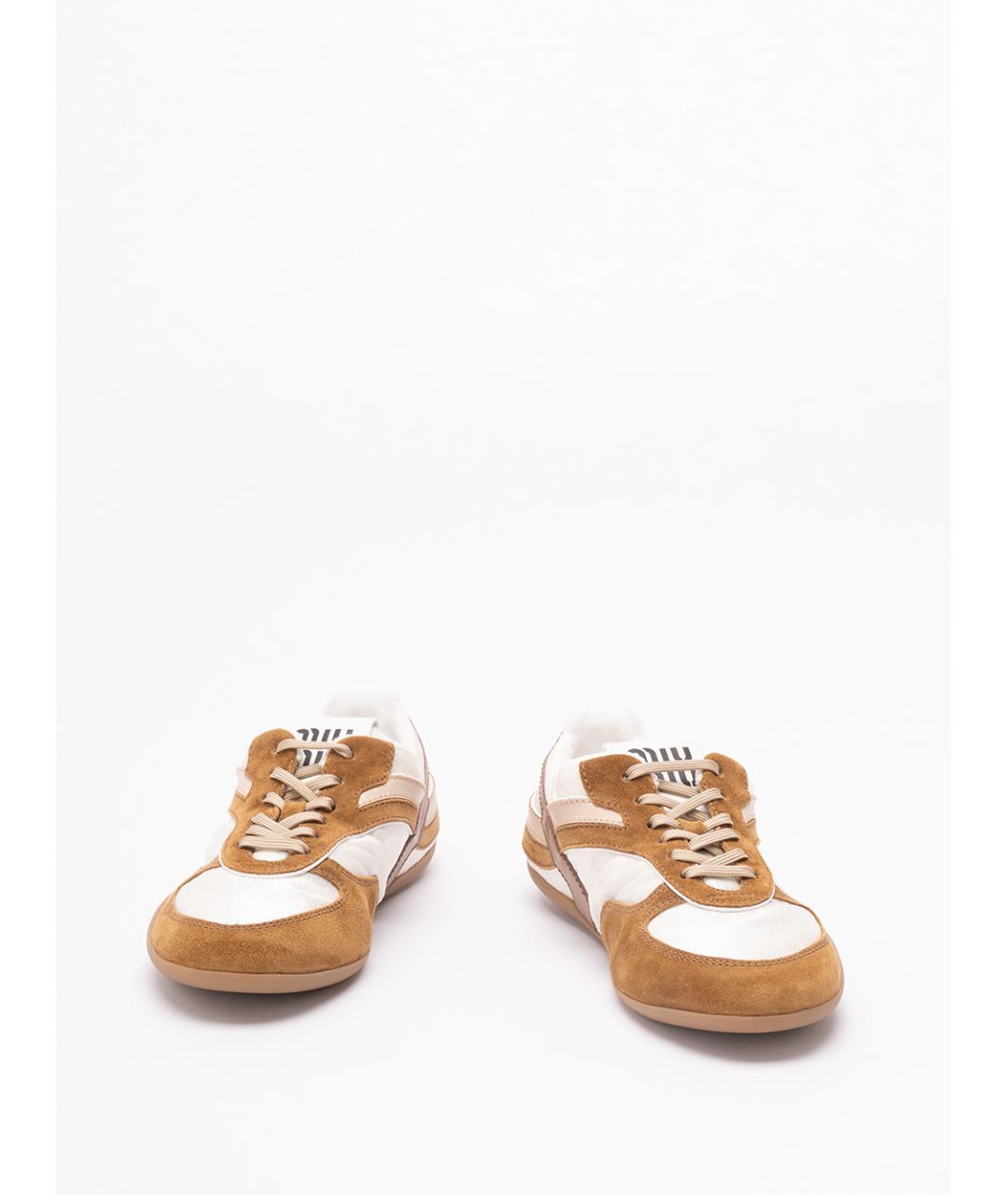 MIU MIU Мульти кожаные кроссовки, фото 2