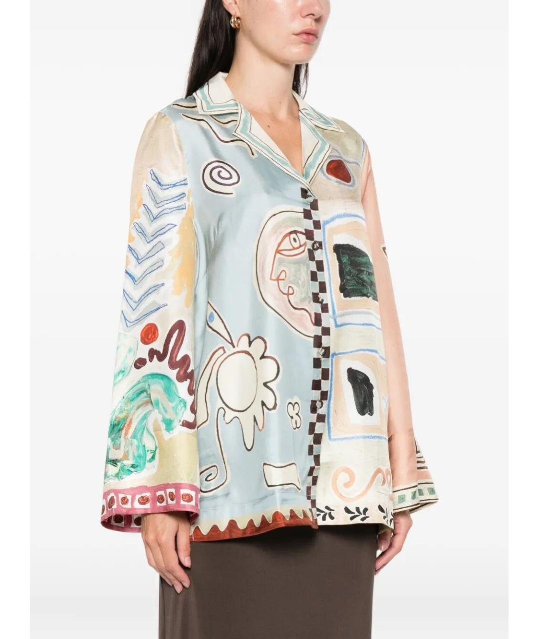 Alemais Мульти шелковая рубашка, фото 4
