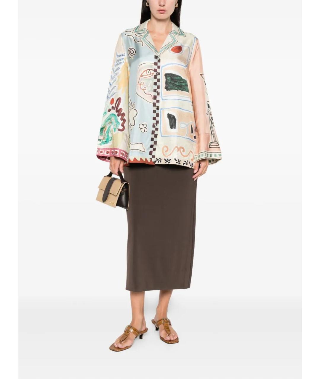 Alemais Мульти шелковая рубашка, фото 2