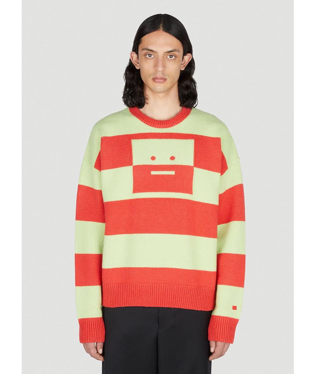 ACNE STUDIOS Зеленый шерстяной джемпер / свитер, фото 7