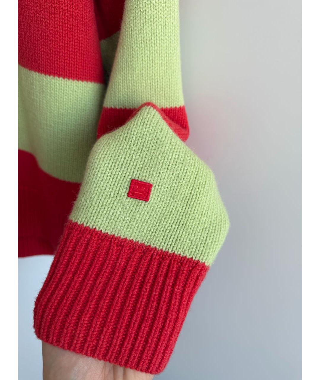 ACNE STUDIOS Зеленый шерстяной джемпер / свитер, фото 4