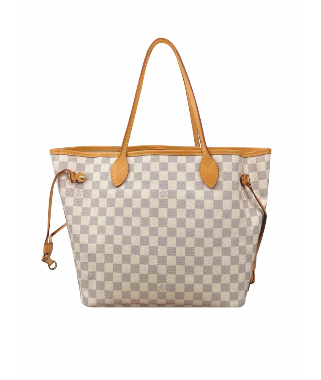 LOUIS VUITTON Белая кожаная сумка тоут, фото 1