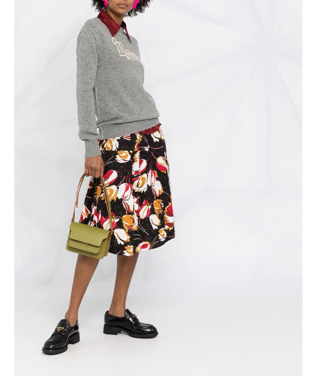 MARNI Серый шерстяной джемпер / свитер, фото 7