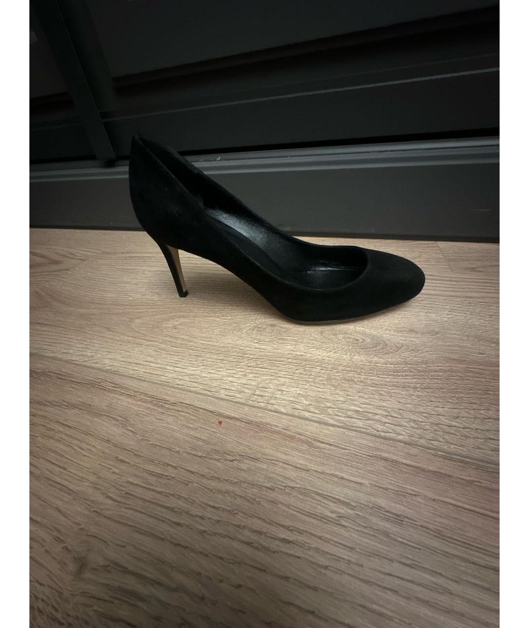 GUCCI Черные замшевые туфли, фото 8