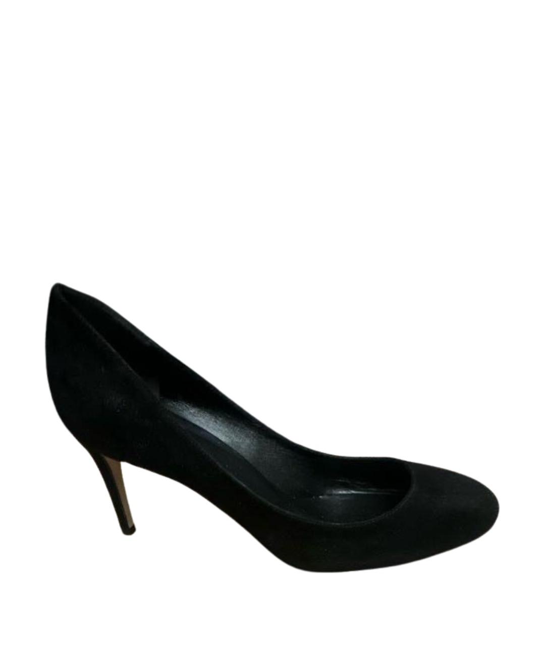 GUCCI Черные замшевые туфли, фото 1