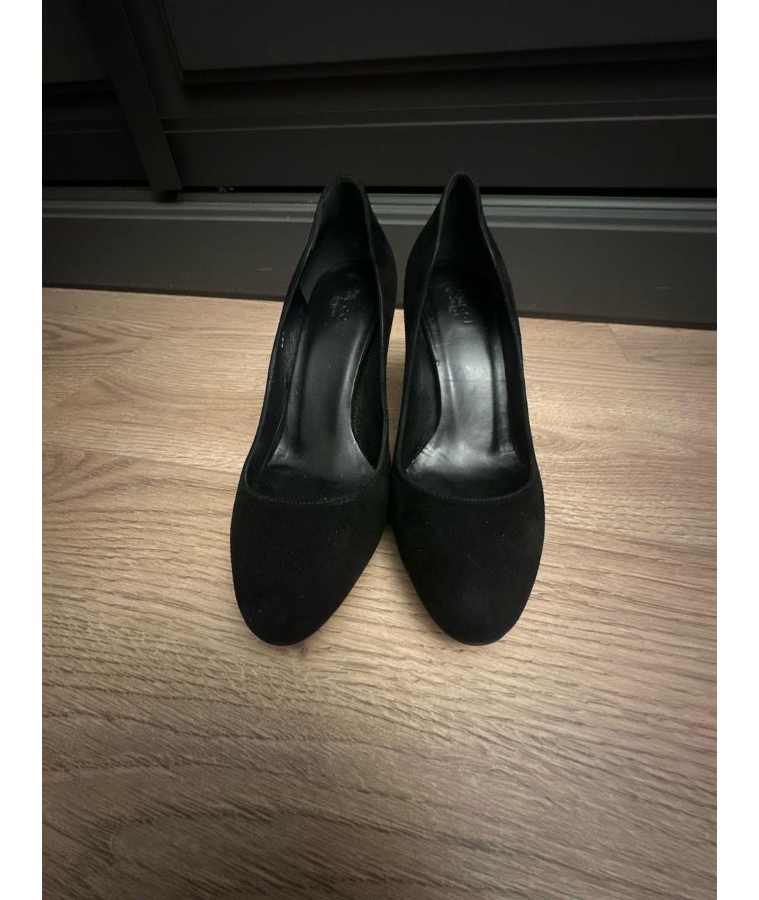 GUCCI Черные замшевые туфли, фото 2