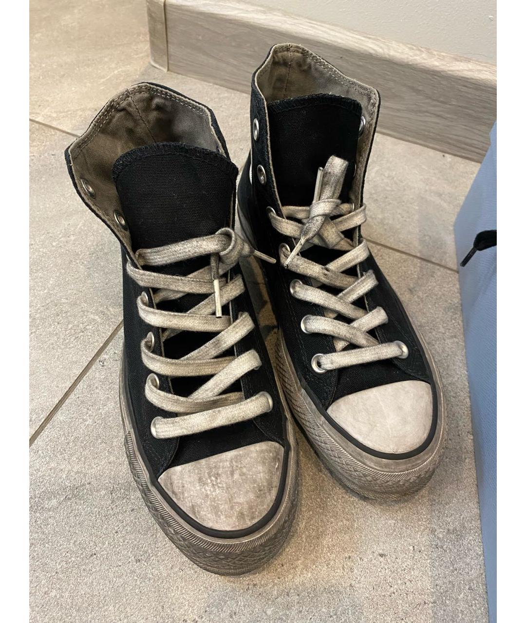 CONVERSE Черные текстильные кеды, фото 2