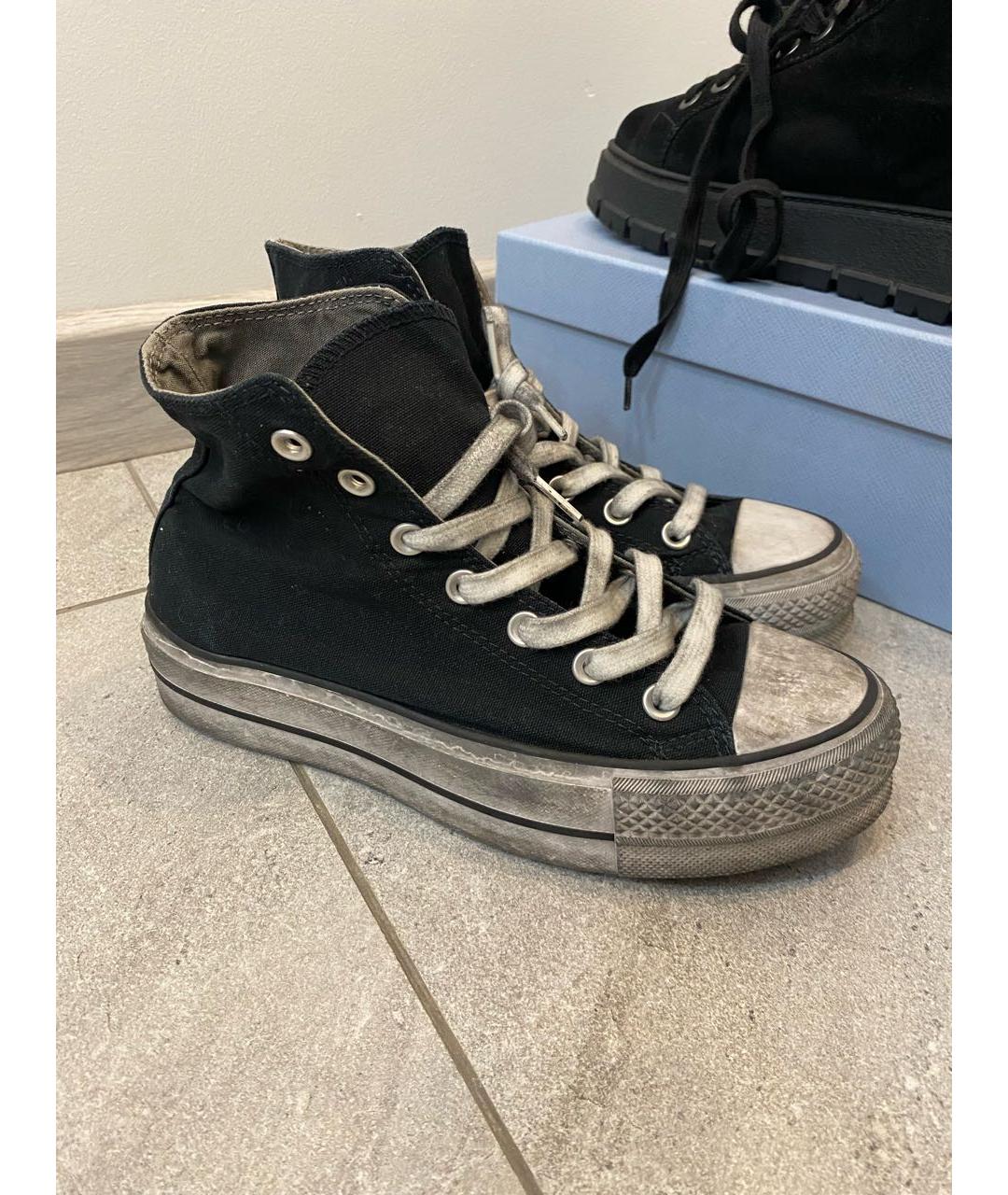 CONVERSE Черные текстильные кеды, фото 6