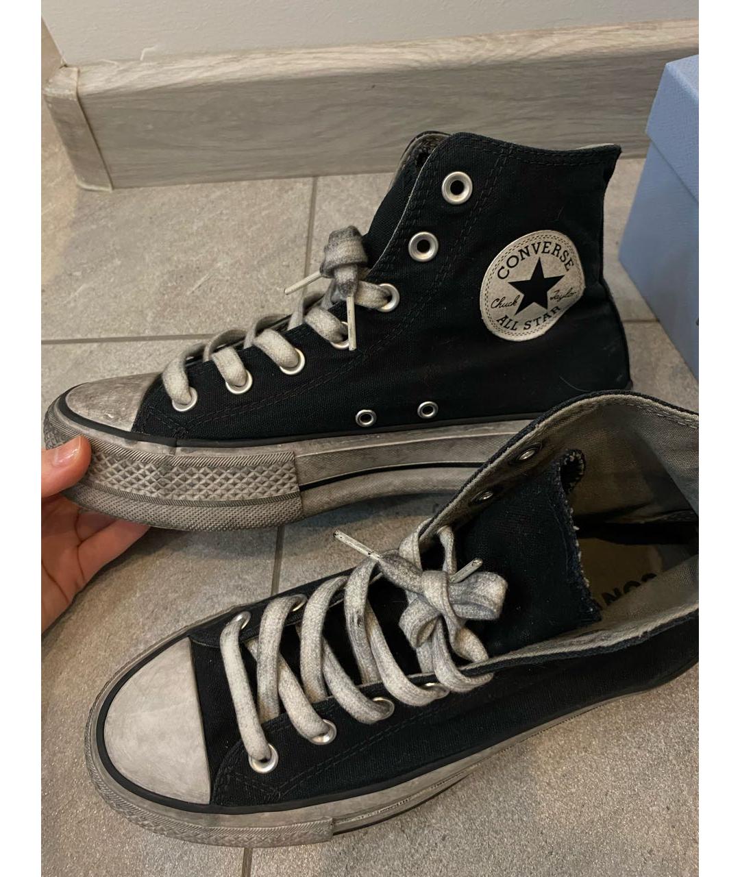 CONVERSE Черные текстильные кеды, фото 3