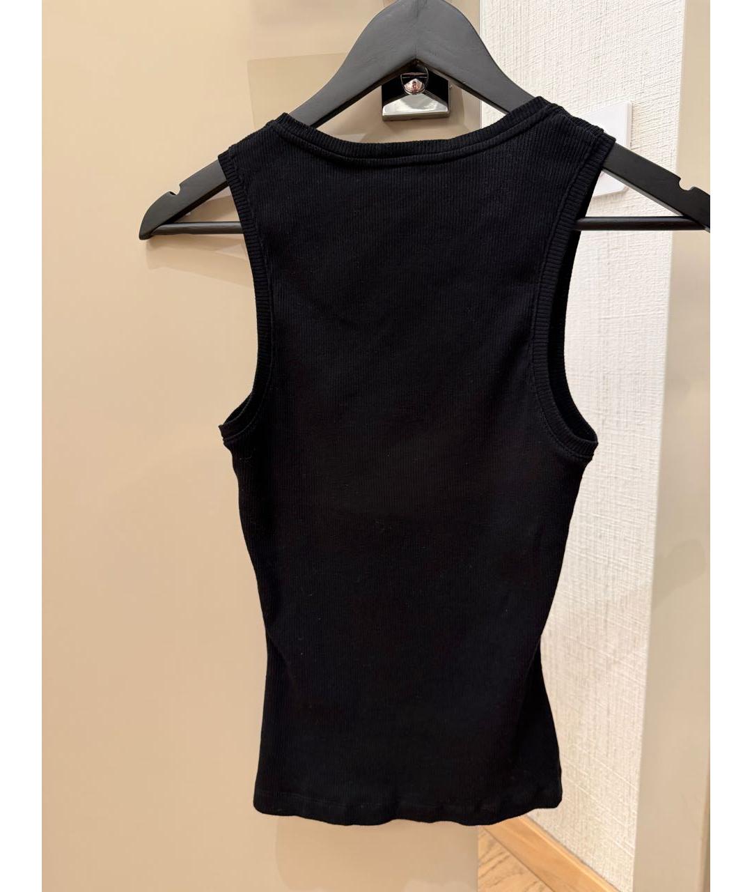 LOEWE Черная хлопковая майка, фото 2