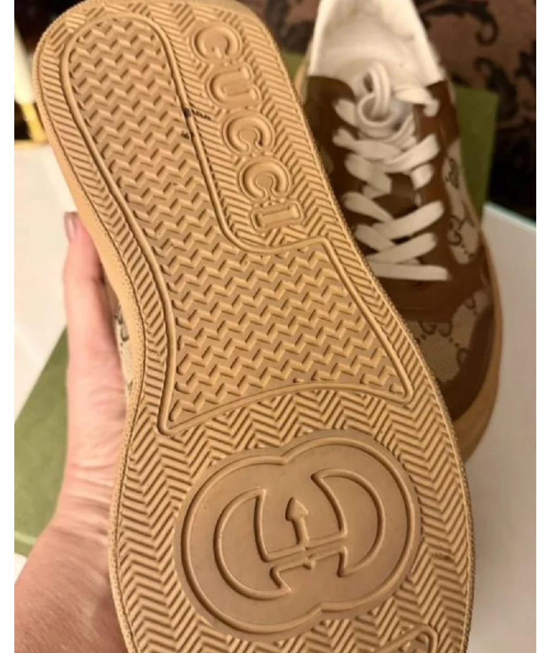 GUCCI Коричневые кроссовки, фото 6