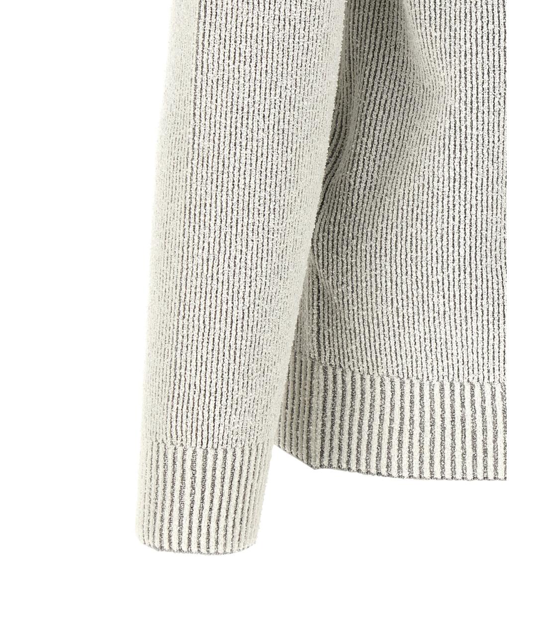 STONE ISLAND Серый хлопковый джемпер / свитер, фото 4