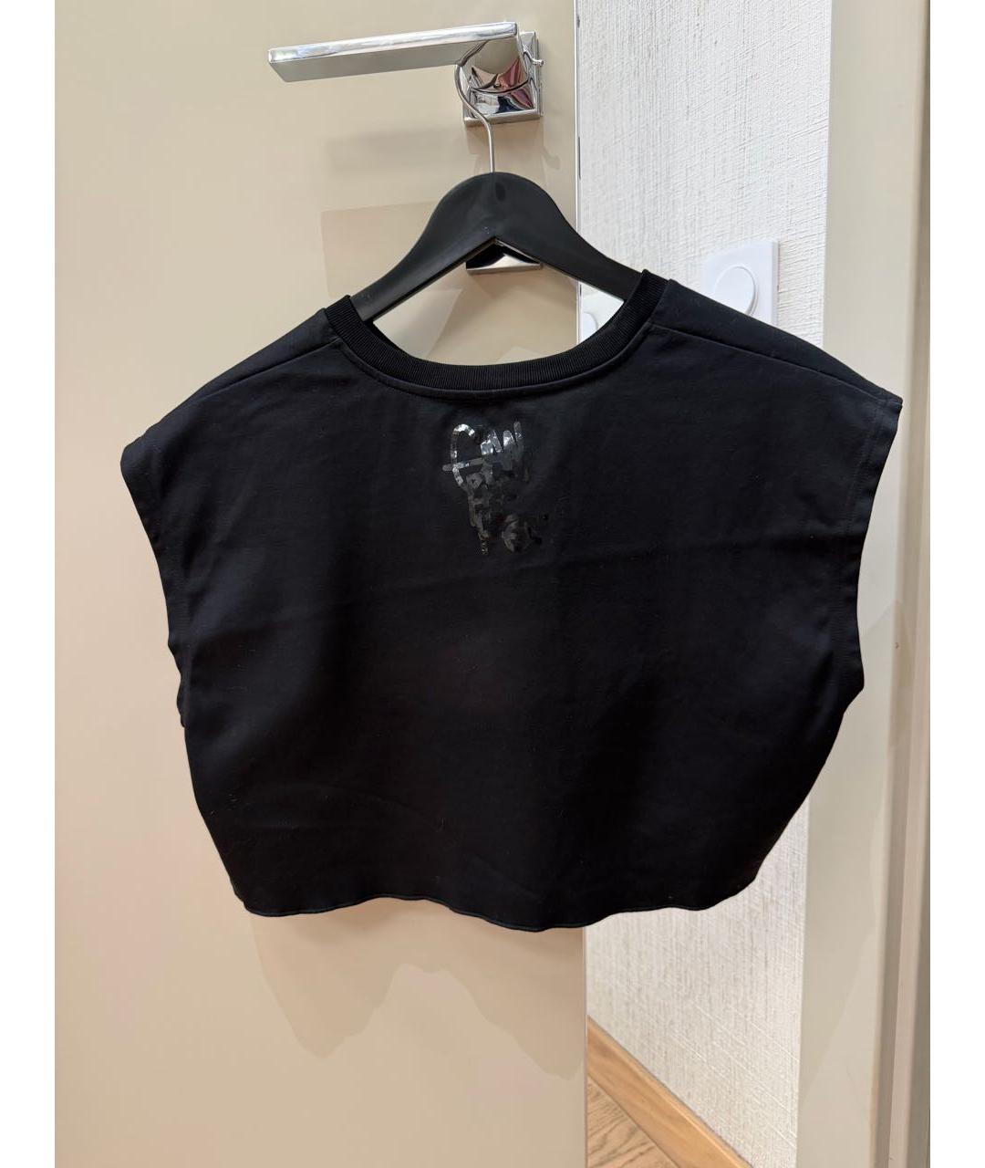 DOLCE&GABBANA Черная хлопковая футболка, фото 2