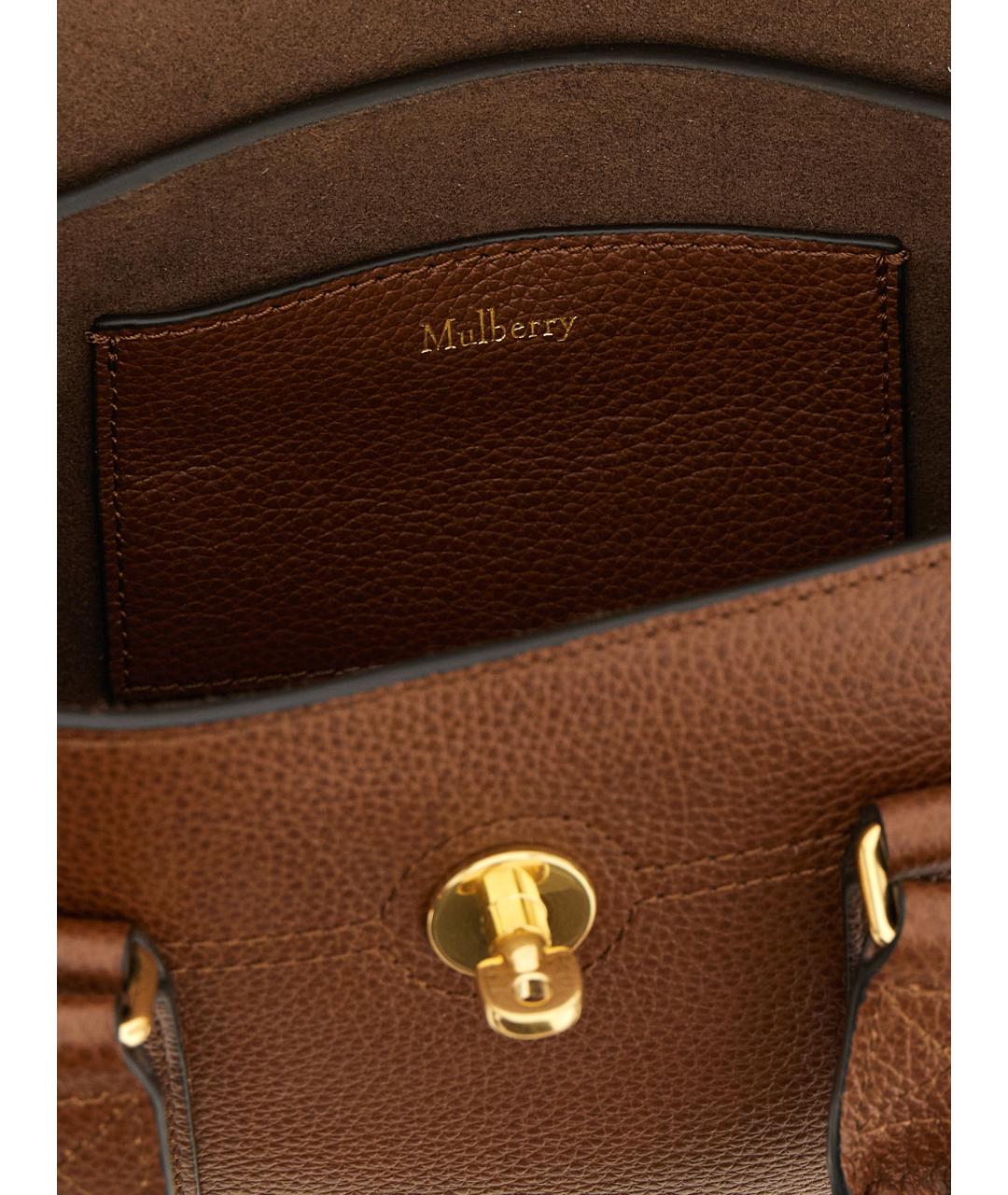 MULBERRY Коричневая кожаная сумка тоут, фото 4