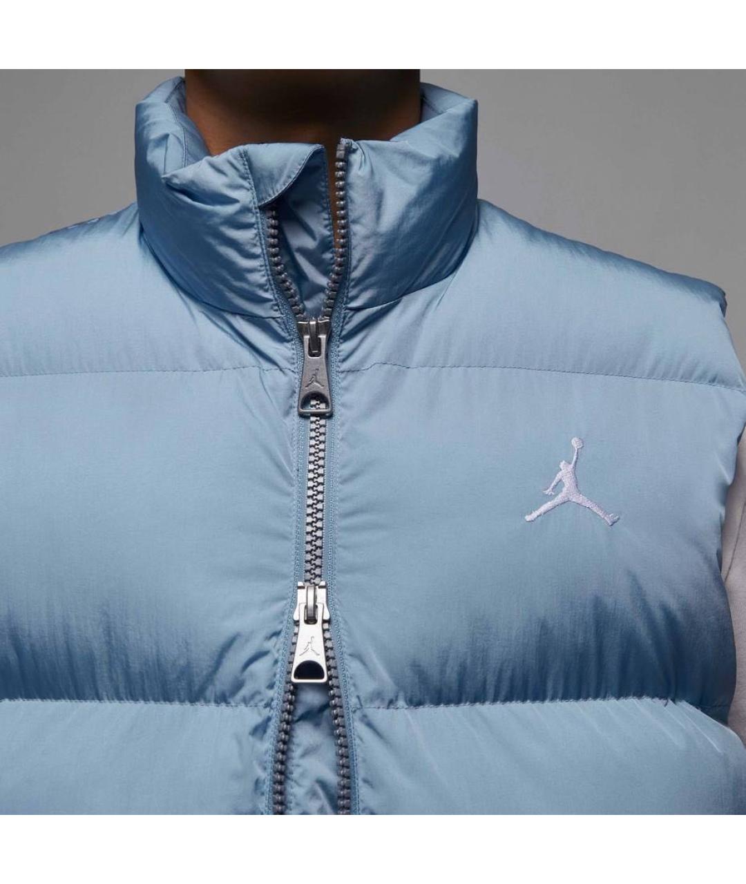 JORDAN Голубой полиэстеровый жилет, фото 4