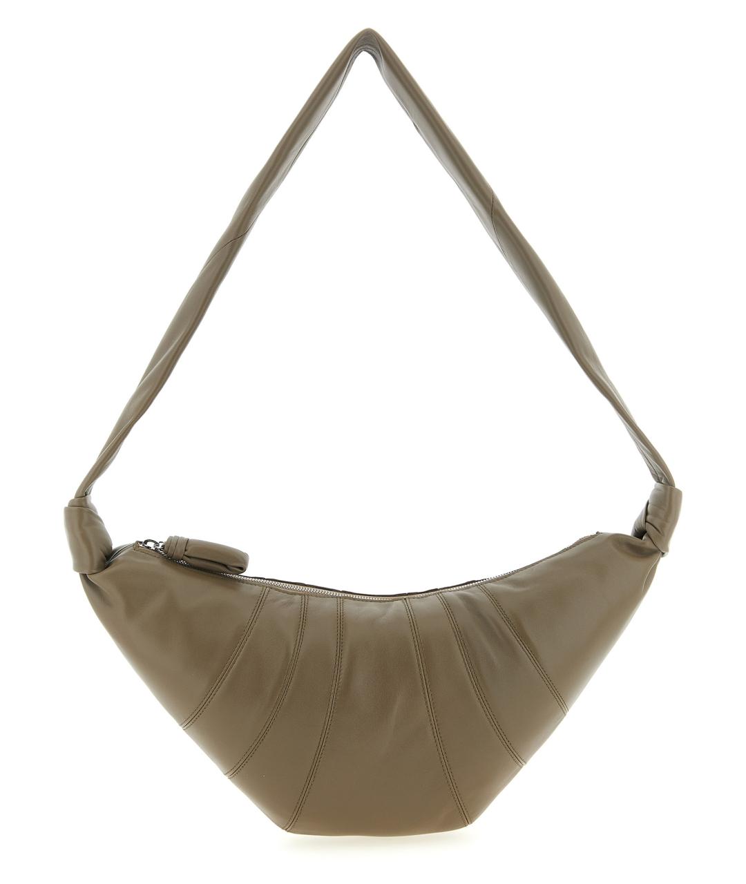 LEMAIRE Серая кожаная сумка через плечо, фото 1