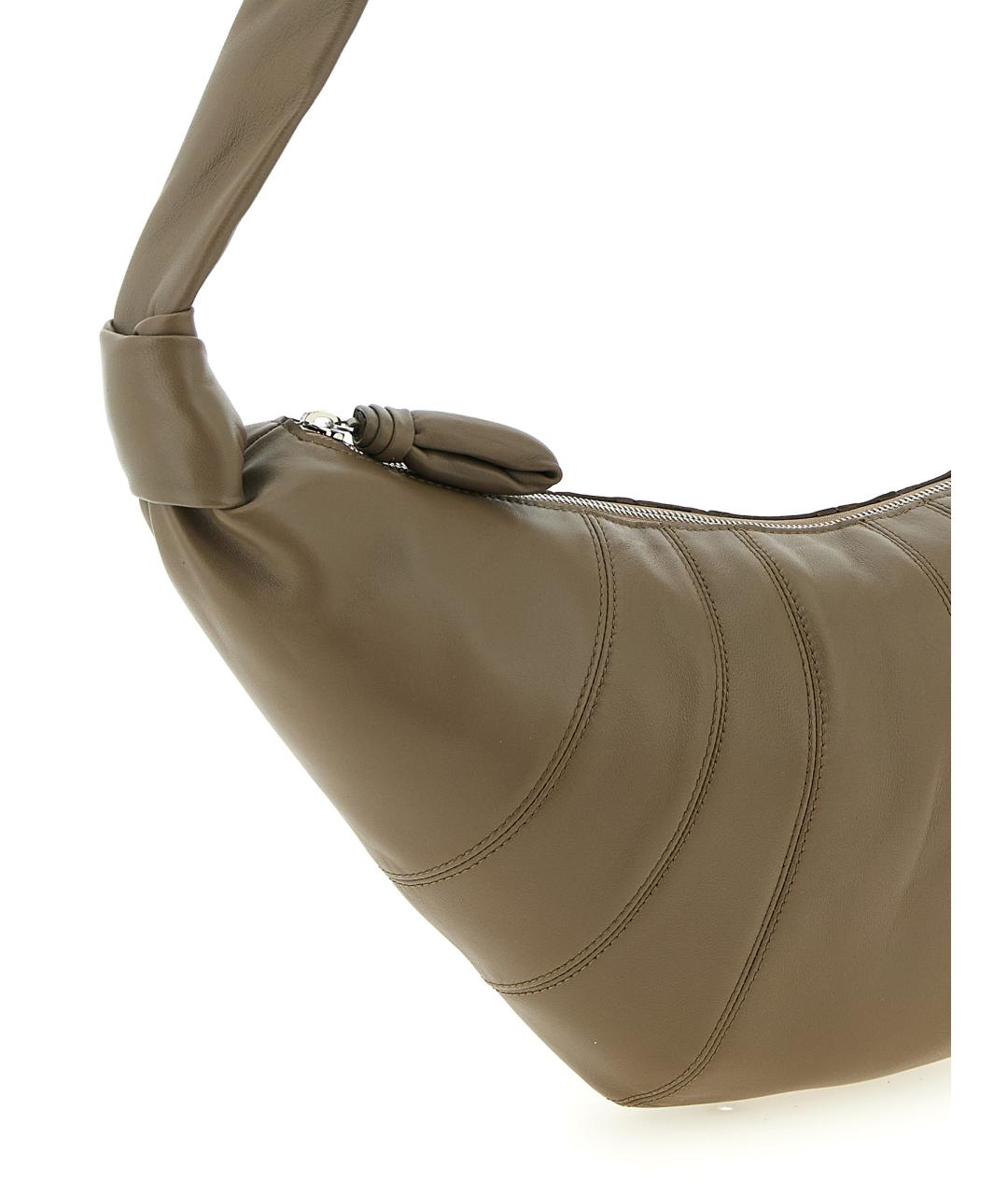 LEMAIRE Серая кожаная сумка через плечо, фото 3