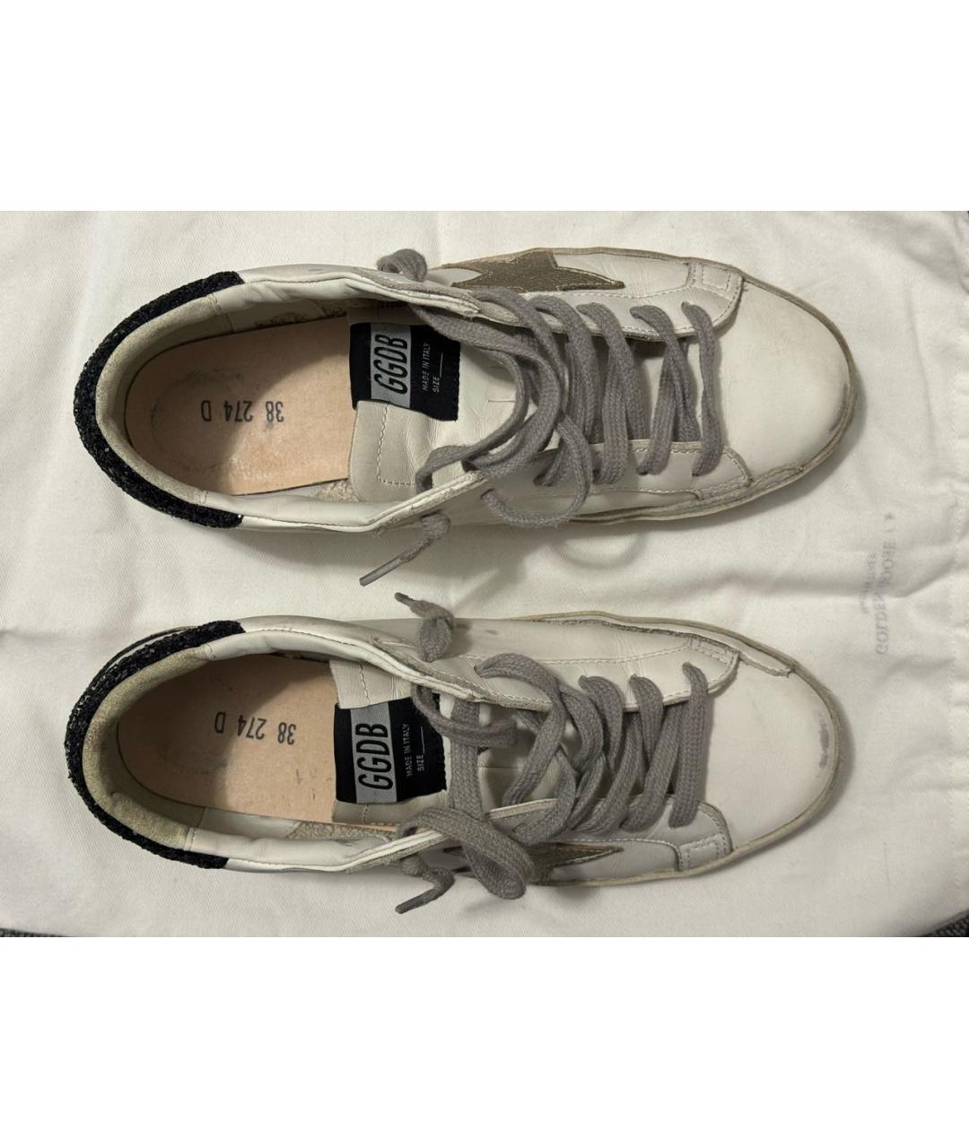 GOLDEN GOOSE DELUXE BRAND Белые кожаные кеды, фото 6