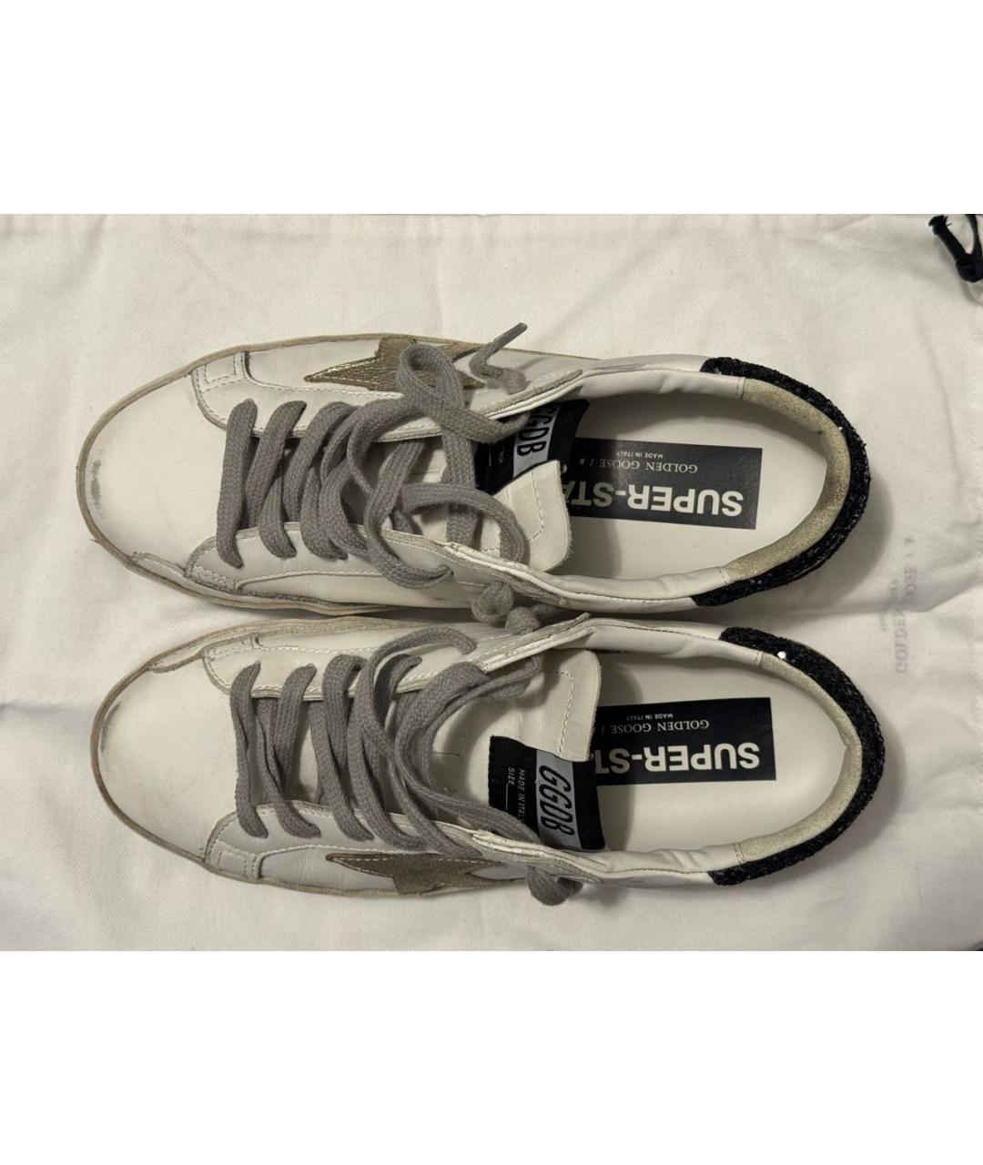 GOLDEN GOOSE DELUXE BRAND Белые кожаные кеды, фото 3