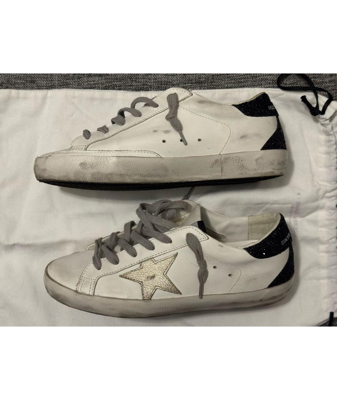 GOLDEN GOOSE DELUXE BRAND Белые кожаные кеды, фото 9
