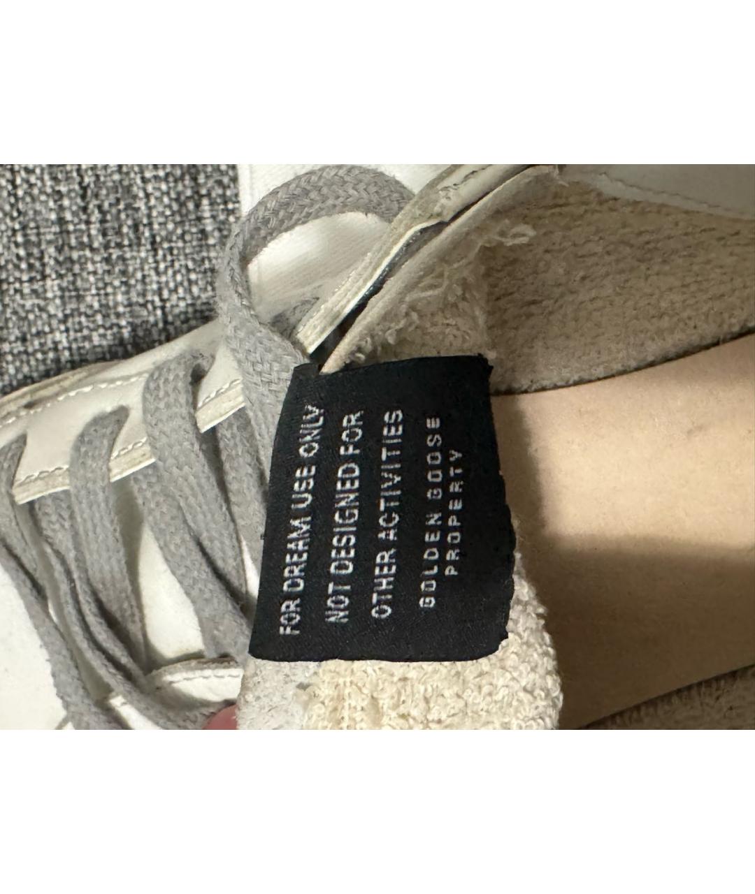 GOLDEN GOOSE DELUXE BRAND Белые кожаные кеды, фото 5