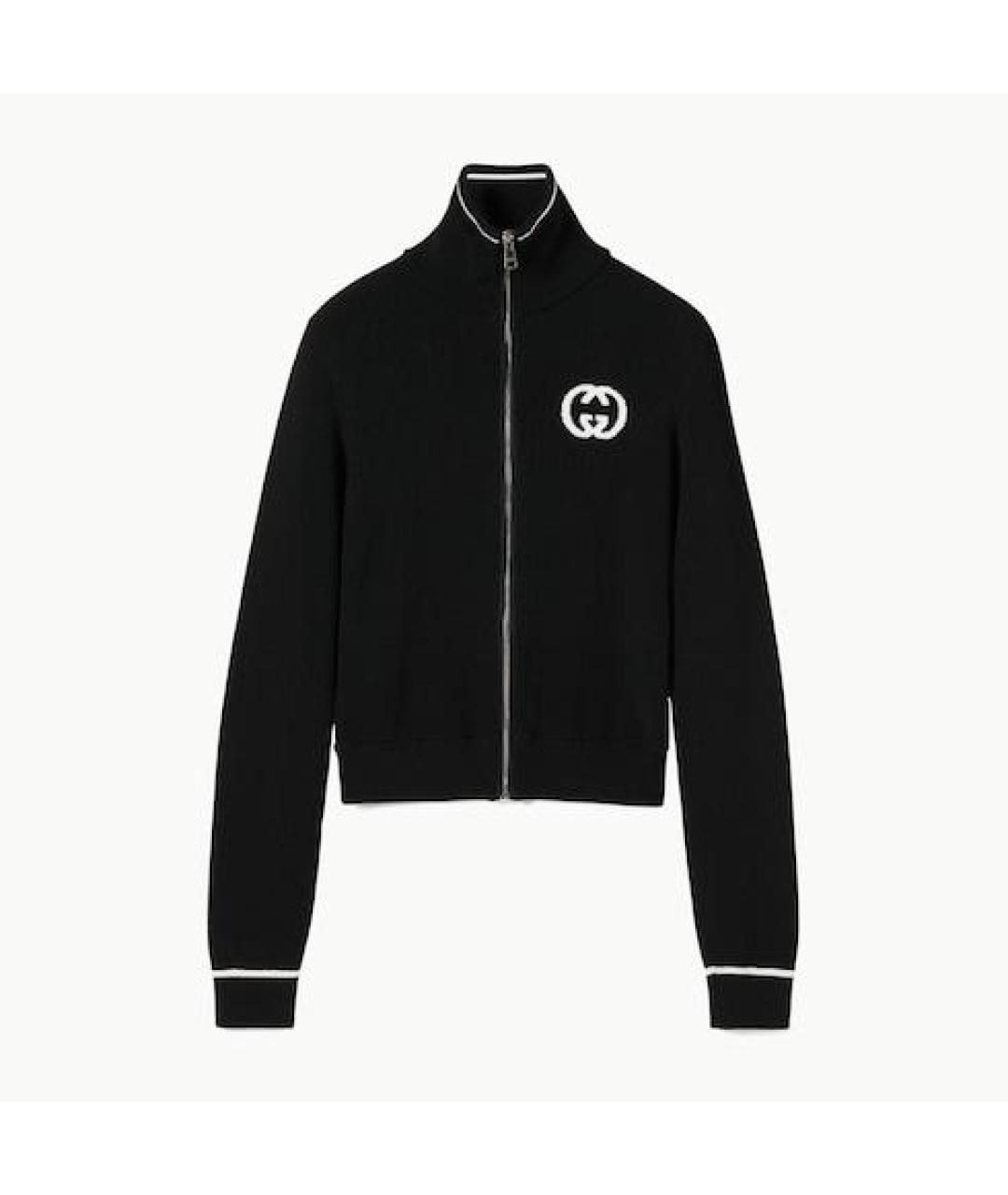 GUCCI Черный вискозный кардиган, фото 3