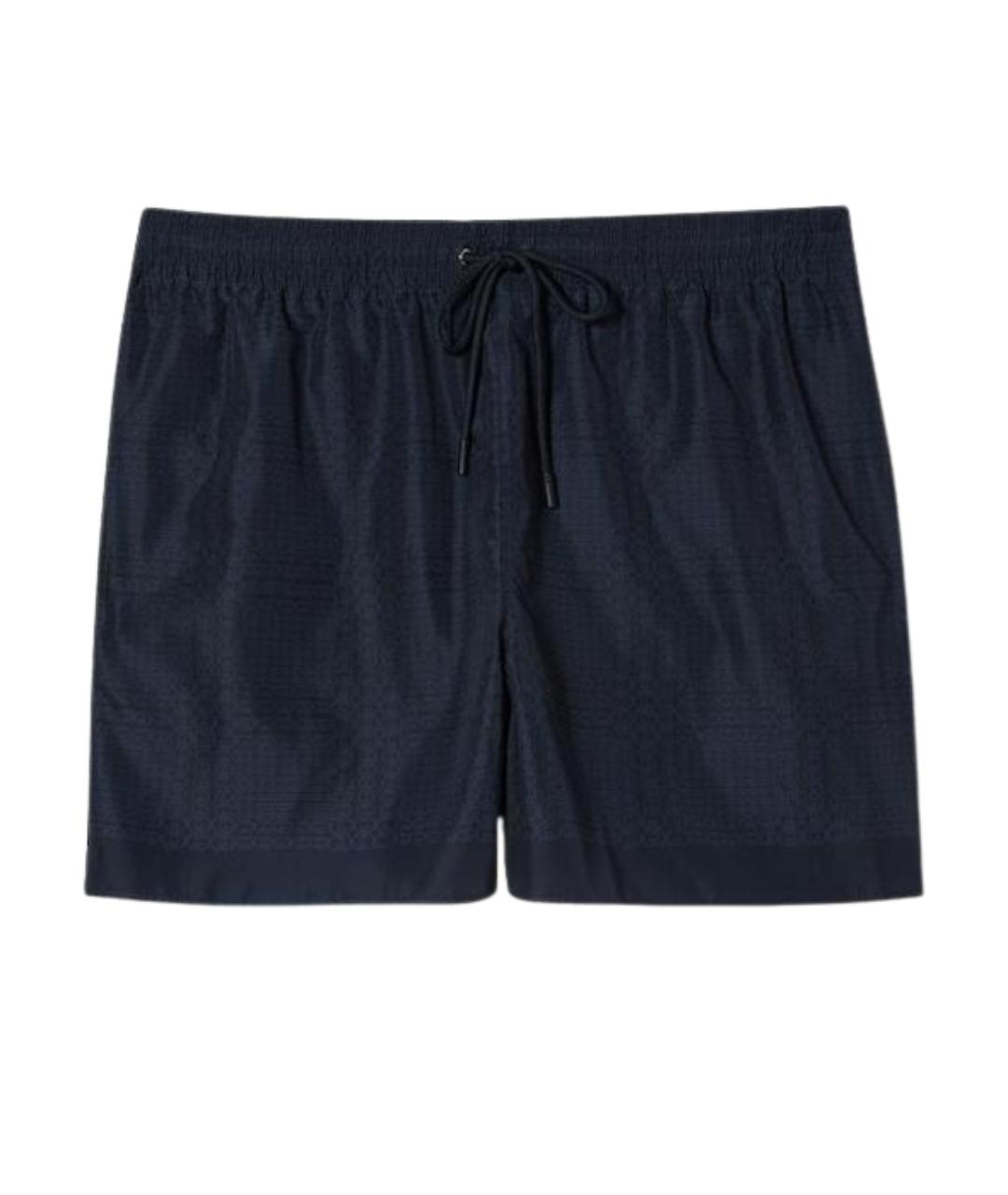 GUCCI Темно-синие синтетические шорты, фото 1