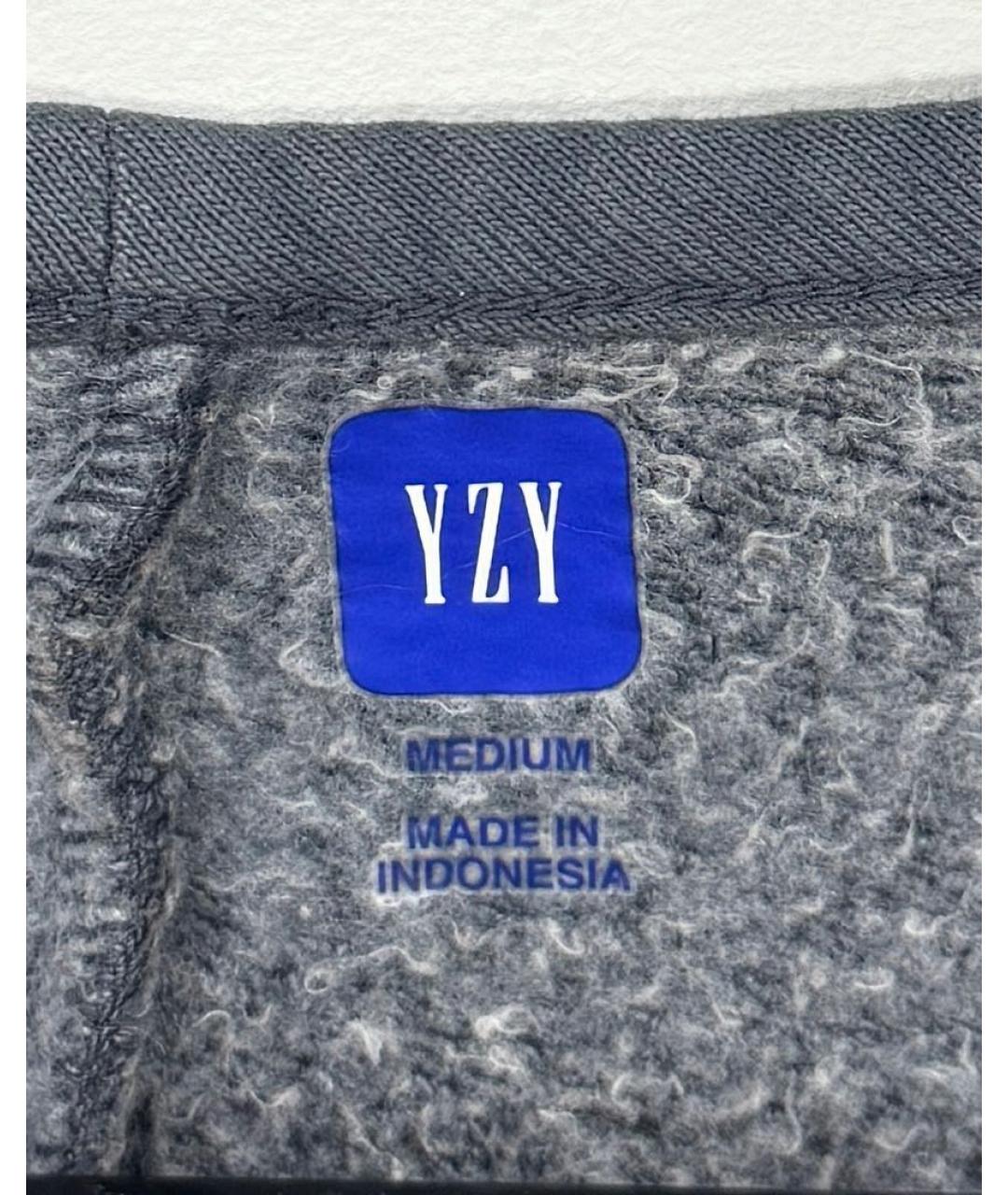 YEEZY Серый хлопковый джемпер / свитер, фото 4