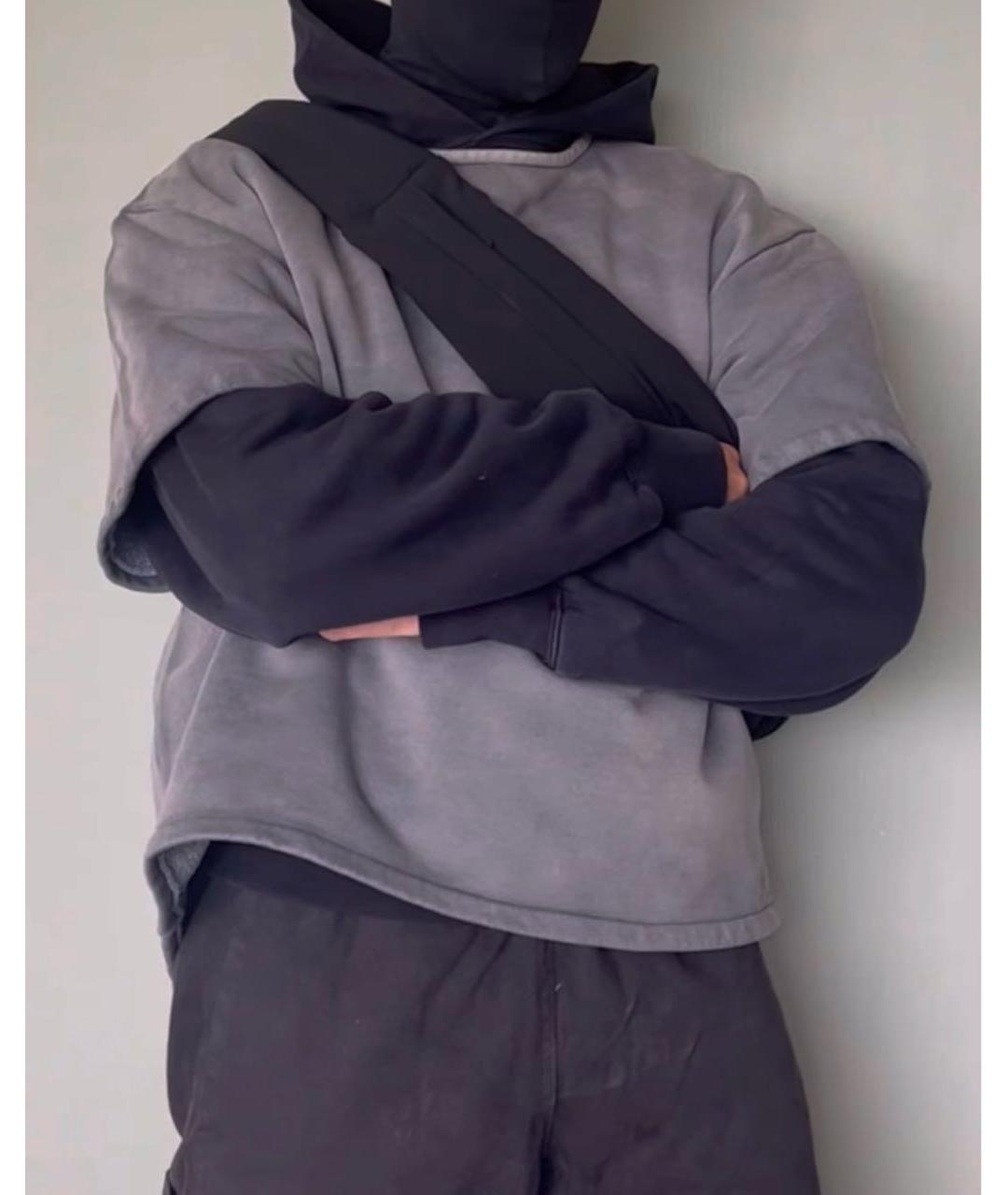 YEEZY Серый хлопковый джемпер / свитер, фото 3