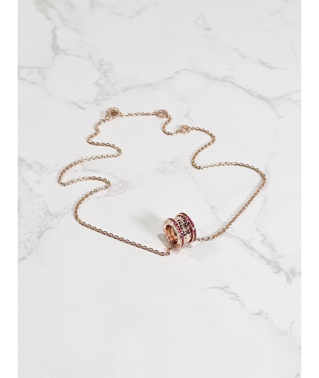 BVLGARI Золотое колье из розового золота, фото 3