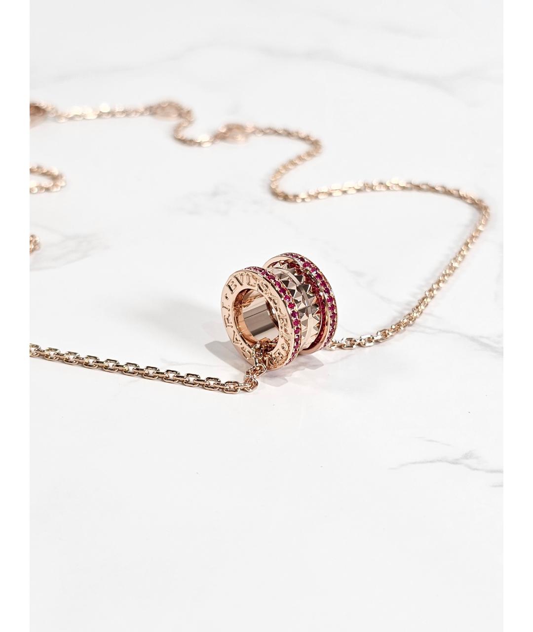 BVLGARI Золотое колье из розового золота, фото 2