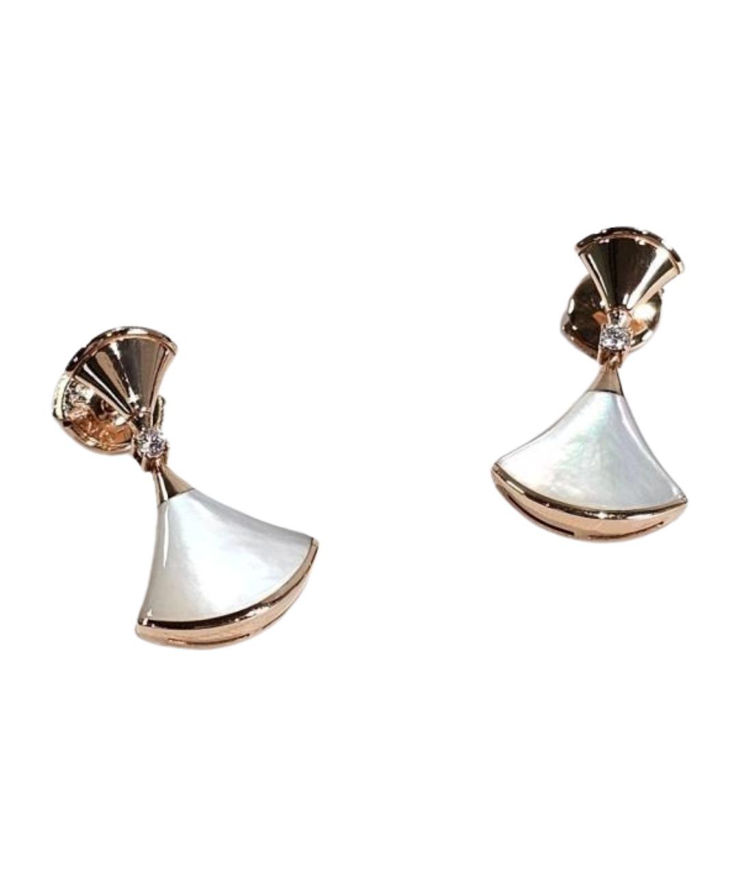 BVLGARI Золотые серьги из розового золота, фото 1