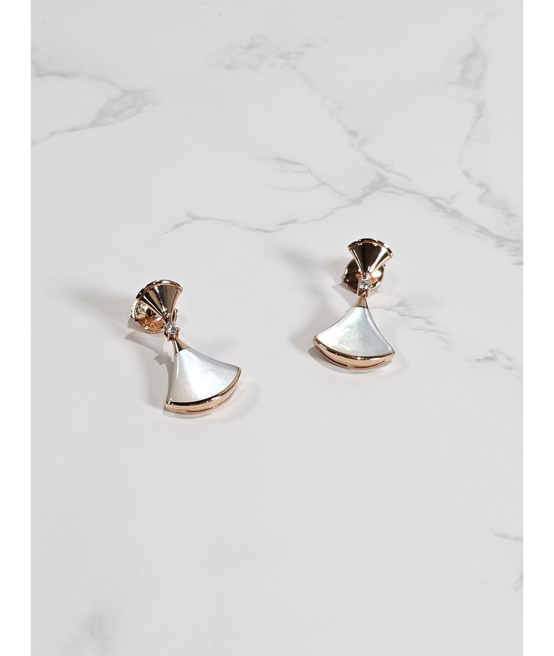 BVLGARI Золотые серьги из розового золота, фото 4