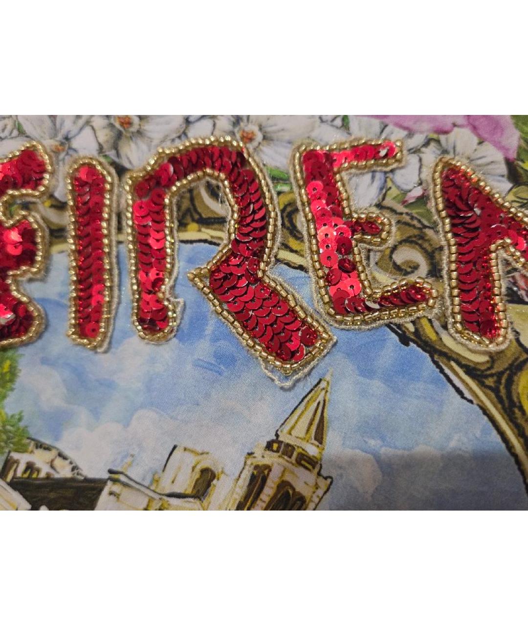 DOLCE&GABBANA Мульти хлопковая футболка, фото 4