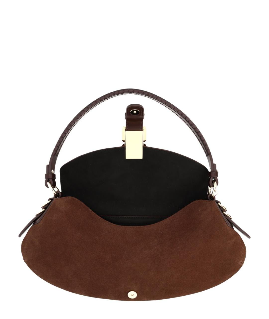 GANNI Коричневая замшевая сумка через плечо, фото 4