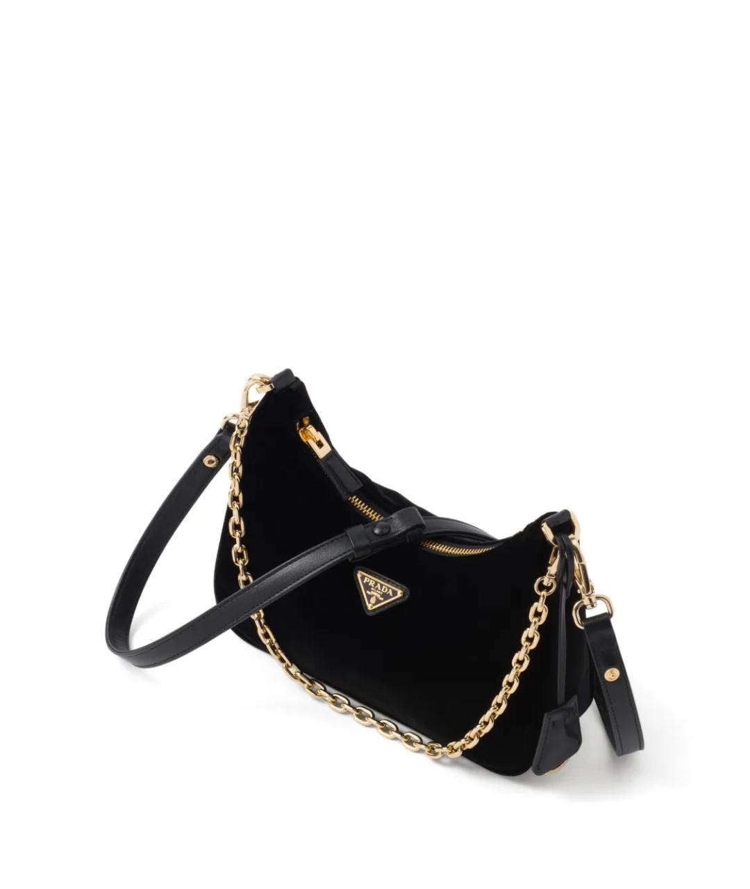 PRADA Черная синтетическая сумка через плечо, фото 5