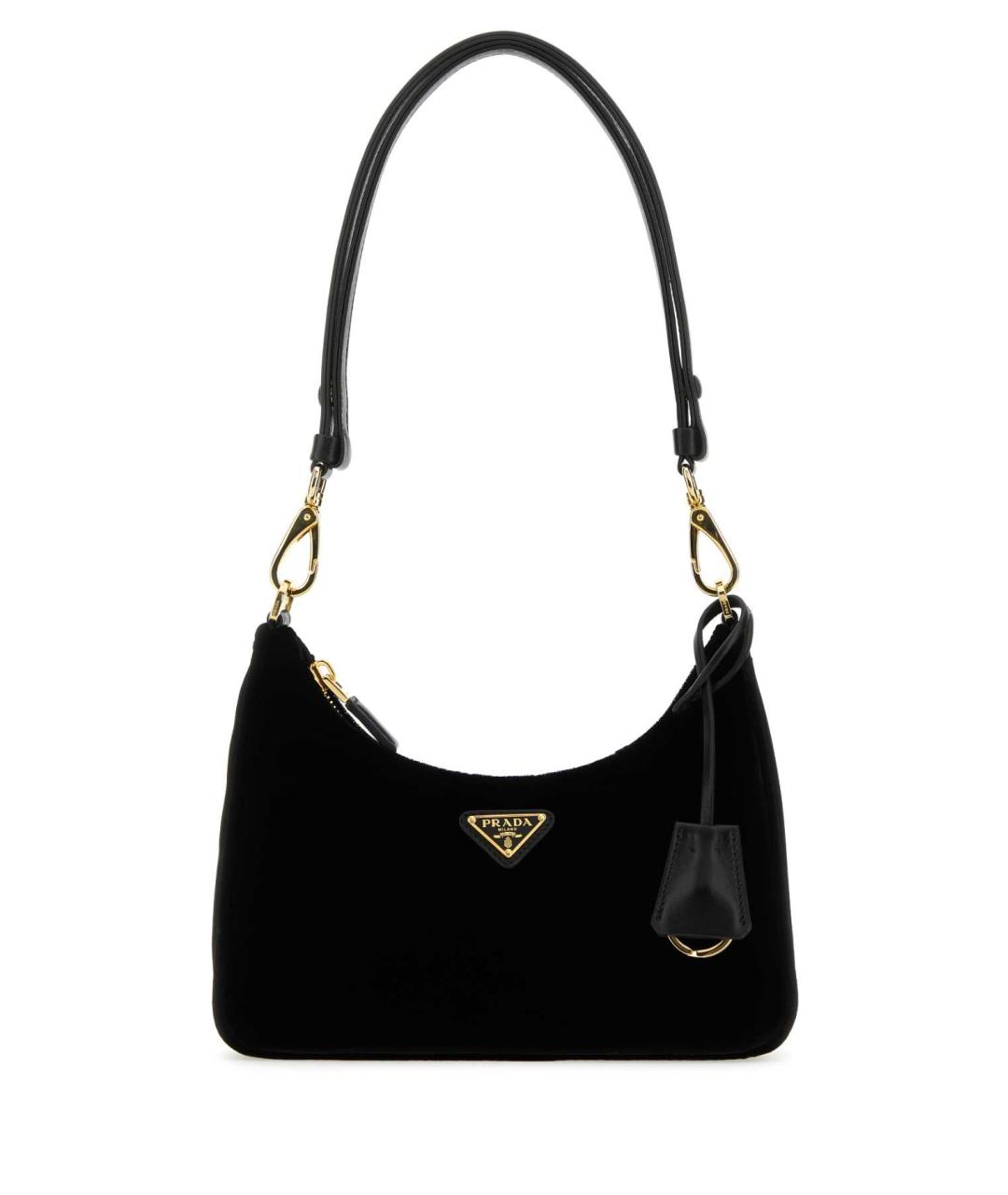 PRADA Черная синтетическая сумка через плечо, фото 1