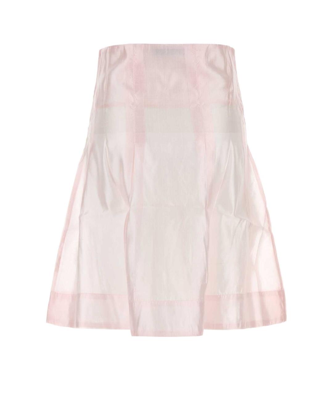 GIMAGUAS Розовая шелковая юбка миди, фото 2
