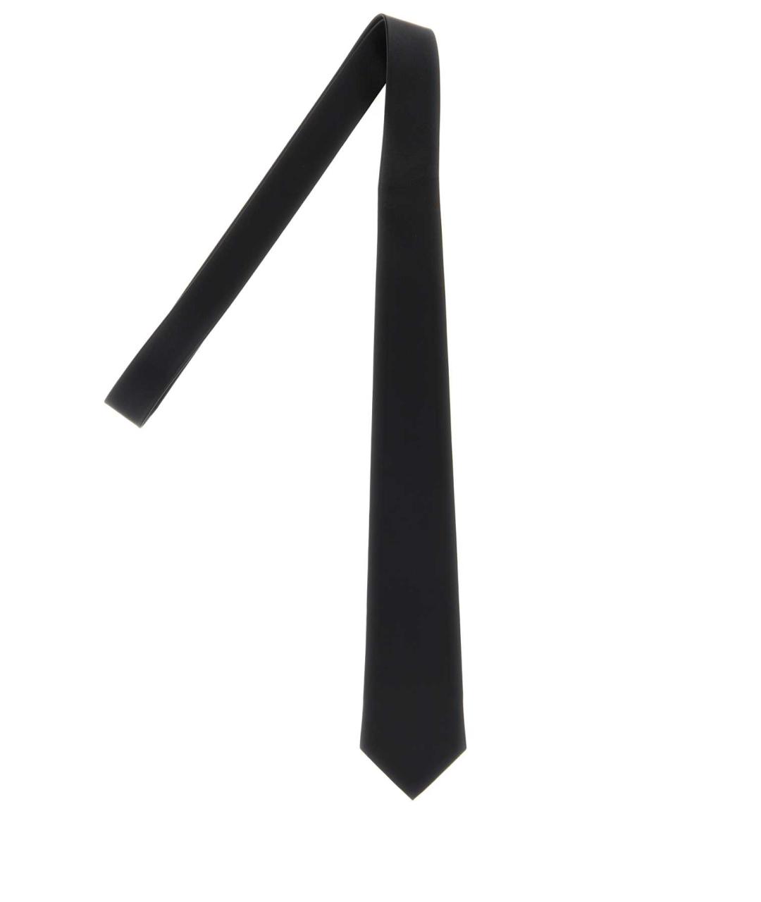 TOM FORD Черный кожаный галстук, фото 1