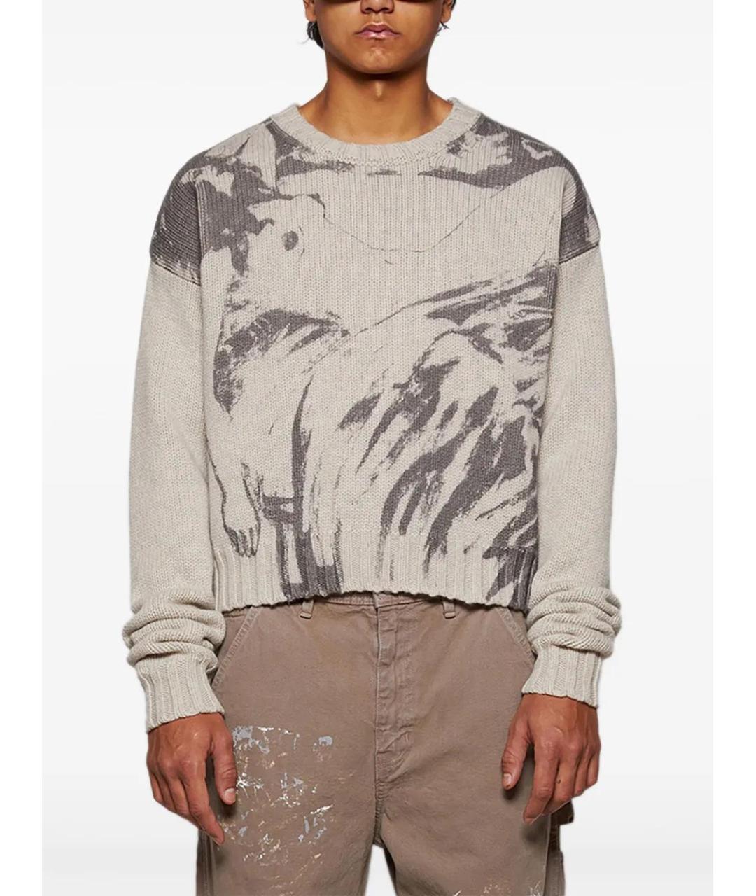 Enfants Riches Déprimés Бежевый шерстяной джемпер / свитер, фото 3