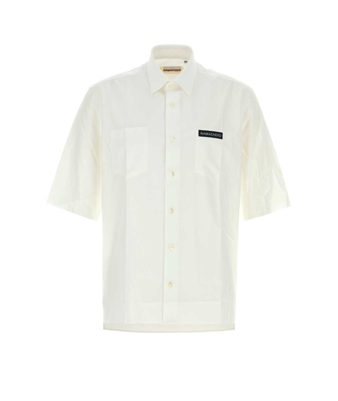 NAMACHEKO Белая хлопковая классическая рубашка, фото 1