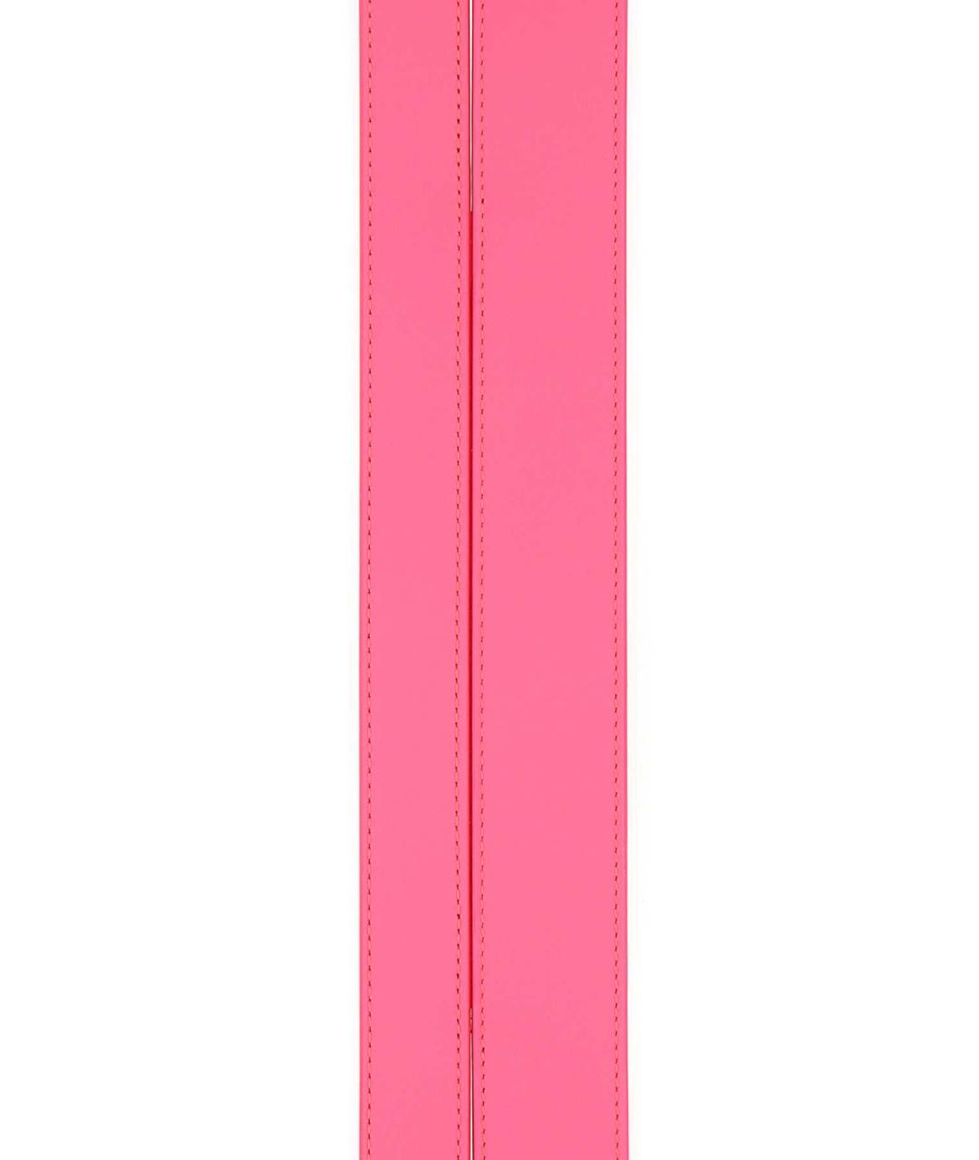 ALEXANDER MCQUEEN Розовый кожаный ремень, фото 2