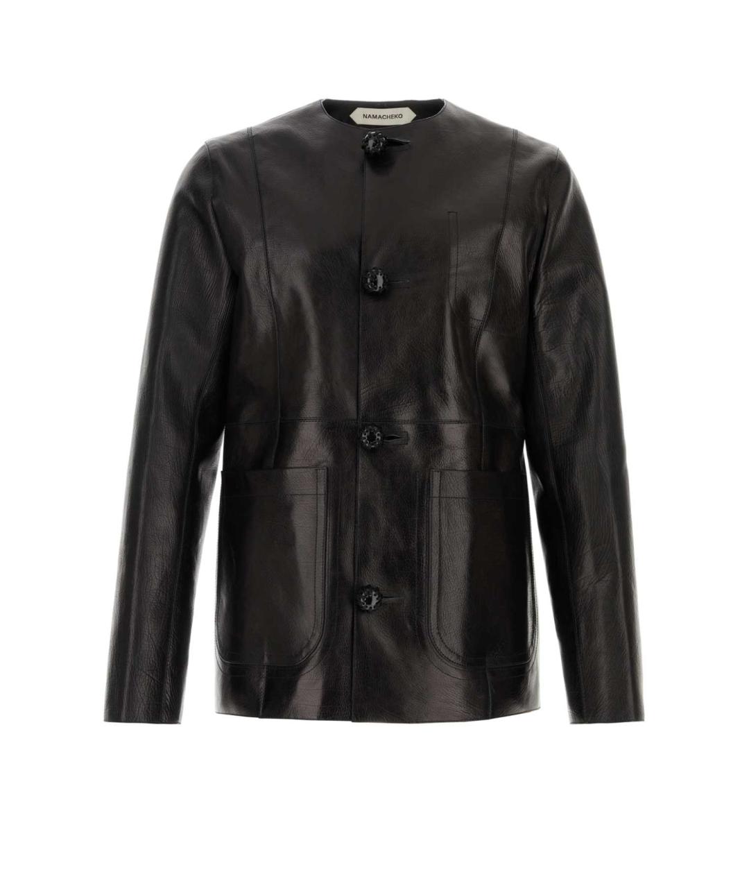 NAMACHEKO Черная кожаная куртка, фото 1