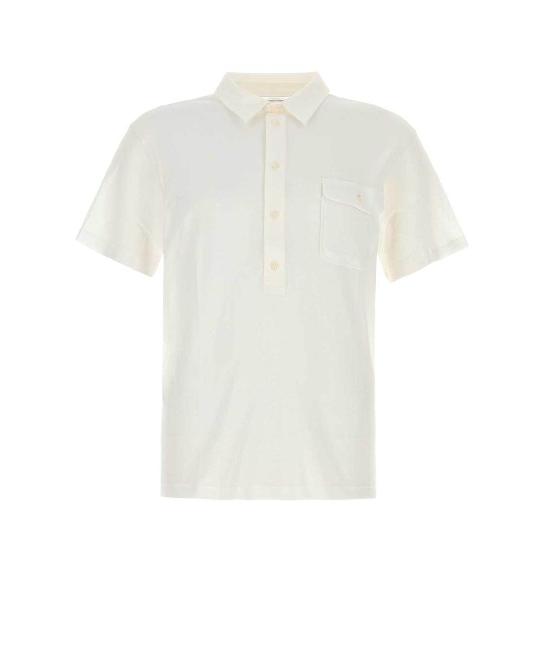 GIMAGUAS Белое хлопковое поло с коротким рукавом, фото 1